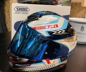  Shoei CWR-F2PN Kask Camı Spectra Mavi (NXR 2 / X-Spirit Pro)