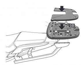  Honda İntegra 750 (16/24) Arka Çanta Demiri (Shad H0NG76ST)