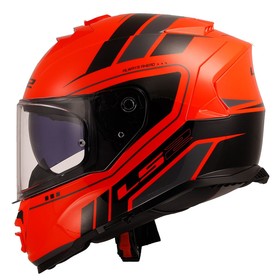  LS2 Storm 2 Fist Kapalı Kask (Mat Turuncu-Siyah)