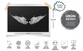  Mr.Sticker RFHLM46 Reflektif Melek Kanatları Sticker