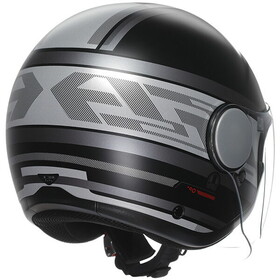  AGV Eteres Mondello Güneş Vizörlü Açık Kask (Mat Siyah-Gri)