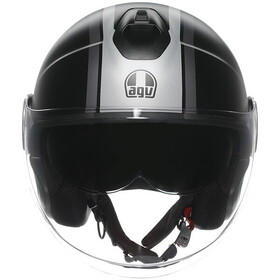  AGV Eteres Mondello Güneş Vizörlü Açık Kask (Mat Siyah-Gri)