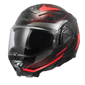  LS2 Advant-2 Astral Modüler Kask (Kırmızı-Siyah)
