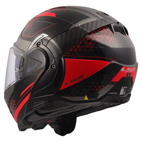  LS2 Advant-2 Astral Modüler Kask (Kırmızı-Siyah)