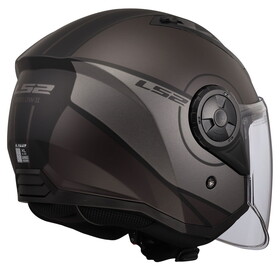  LS2 Airflow 2 Cover Açık Kask (Mat Siyah-Gri)
