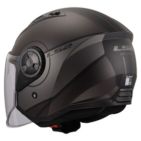  LS2 Airflow 2 Cover Açık Kask (Mat Siyah-Gri)