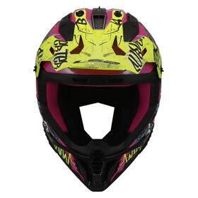  LS2 Fast 2 Gorilla Kross Kask (Mor-Neon Sarı)