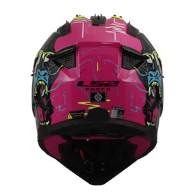  LS2 Fast 2 Gorilla Kross Kask (Mor-Neon Sarı)