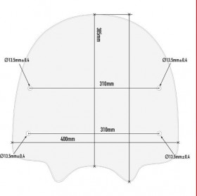  Honda Super Cub C125 (18>26) Ön Cam + Bağlantı Kiti (Givi 1168A + A1168A Kit)