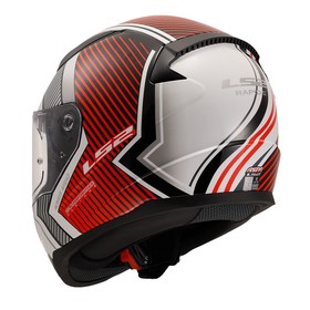  LS2 Rapid 2 Extra Kapalı Kask (Beyaz-Kırmızı)