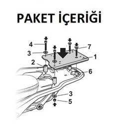  Moto Guzzi V85 TT / V85 TT Travel Arka Çanta Demiri (Shad M0VT84ST)