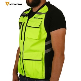  Venom VN911 Reflektörlü Yelek (Sarı)