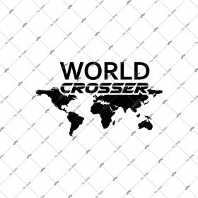  Mr.Sticker CSE1-250140 World Crosser Map Sticker Siyah