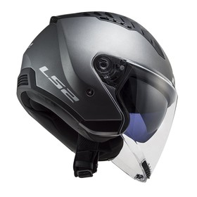 LS2 Copter 2 Güneş Vizörlü Açık Kask (Mat Titanyum)