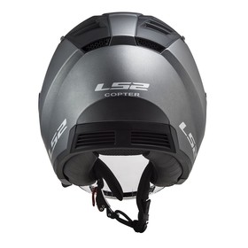  LS2 Copter 2 Güneş Vizörlü Açık Kask (Mat Titanyum)