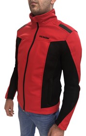  Venom Jaws Air Yazlık Korumalı Softshell Mont (Kırmızı-Siyah)