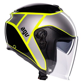  AGV Irides Davao Güneş Vizörlü Açık Kask (Siyah-Gri-Fluo Sarı)