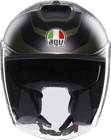  AGV Irides Sakai Güneş Vizörlü Açık Kask (Mat Yeşil - Siyah)