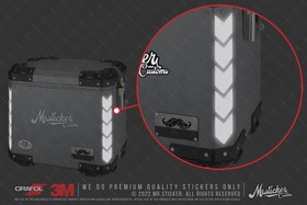  Mr.Sticker RFBK3 Siyah Reflektif Çanta Şerit Etiketi İkili Set