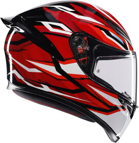  AGV K1S Lion Kapalı Kask (Siyah-Kırmızı-Beyaz)