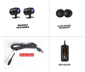  KN Master MotoPlay 2000 PRO – 6.25” 2K Çift Kameralı Kablosuz CarPlay & Android Auto Destekli Motosiklet Multimedya Ekranı