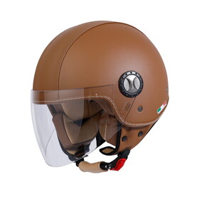  Sway 701 Deri Açık Kask (Kahverengi)