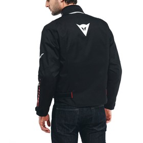  Dainese Veloce D-Dry Motosiklet Mont (Siyah-Beyaz-Lava Kırmızı)