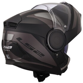  LS2 Scope 2 Axis Çeneden Açılır Kask (Mat Siyah-Titanyum)