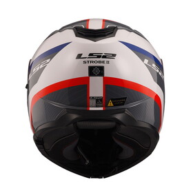  LS2 Strobe 2 Monza Çeneden Açılır Kask (Siyah-Beyaz-Kırmızı)