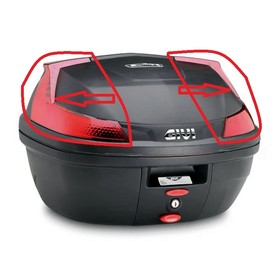  Givi Z4506R Kırmızı Çanta Reflektörü Takım B37N-B47N