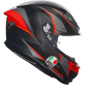  AGV K6S MPLK Slashcut Kapalı Kask (Siyah-Gri-Kırmızı)