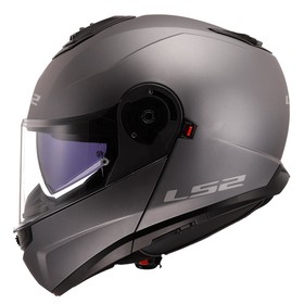  LS2 Strobe 2 Çeneden Açılır Kask (Mat Titanyum)
