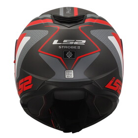  LS2 Strobe 2 Phantom Çeneden Açılır Kask (Mat Titanyum-Gri- Kırmızı)