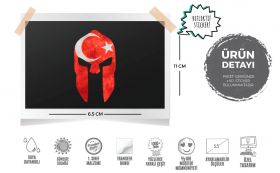  Mr.Sticker RFHLM68 Reflektif Ay Yıldız Desenli Miğfer Sticker