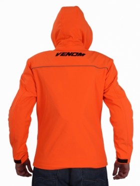  Venom Jaws Kapşonlu/Korumalı Softshell Mont (Turuncu)