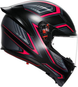  AGV K1S Sling Kapalı Kask (Mat Siyah-Pembe)