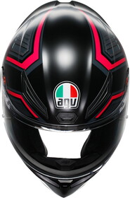  AGV K1S Sling Kapalı Kask (Mat Siyah-Pembe)