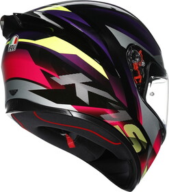  AGV K1S Fastlap Kapalı Kask (Siyah-Mor-Pembe)
