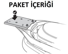  Piaggio MP3 400/500/530 Sport/Exlusive (22>26) Arka Çanta Demiri (Shad V0MP43ST)