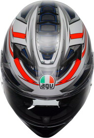  AGV K3 MPLK Space Kapalı Kask (Mat Beyaz-Kırmızı)