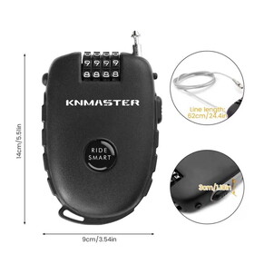  KN Master Motosiklet Kask Kilidi (Karbon Çanta Hediyeli)