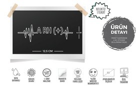  Mr.Sticker BT43 Kalp Ritmi Desenli A Rh Pozitif (+) Kan Grubu Etiketi