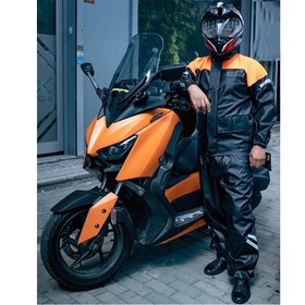  Forte GT 1134 PVC Reflektörlü Yağmurluk Alt-Üst Takım (Siyah-Turuncu)