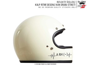  Mr.Sticker BT44 Kalp Ritmi Desenli A Rh Negatif (-) Kan Grubu Etiketi