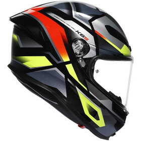  AGV K6S MPLK Erazer Kapalı Kask (Siyah-Kırmızı-Fluo Sarı)