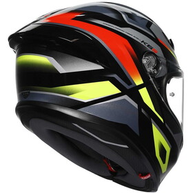  AGV K6S MPLK Erazer Kapalı Kask (Siyah-Kırmızı-Fluo Sarı)