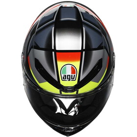  AGV K6S MPLK Erazer Kapalı Kask (Siyah-Kırmızı-Fluo Sarı)