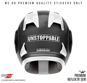  Mr.Sticker RFHLM134 Reflektif Durdurulamaz (Unstoppable) Etiket 2'li Set
