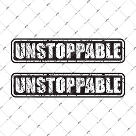  Mr.Sticker RFHLM134 Reflektif Durdurulamaz (Unstoppable) Etiket 2'li Set