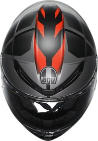  AGV K6S MPLK Karve Kapalı Kask (Mat Siyah-Gri-Kırmızı)